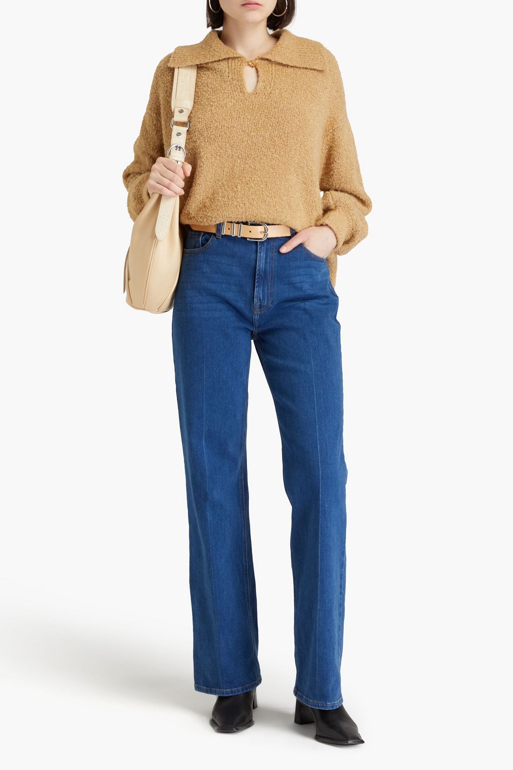 TOMORROW DENIM Hoch sitzende Jeans mit geradem Bein