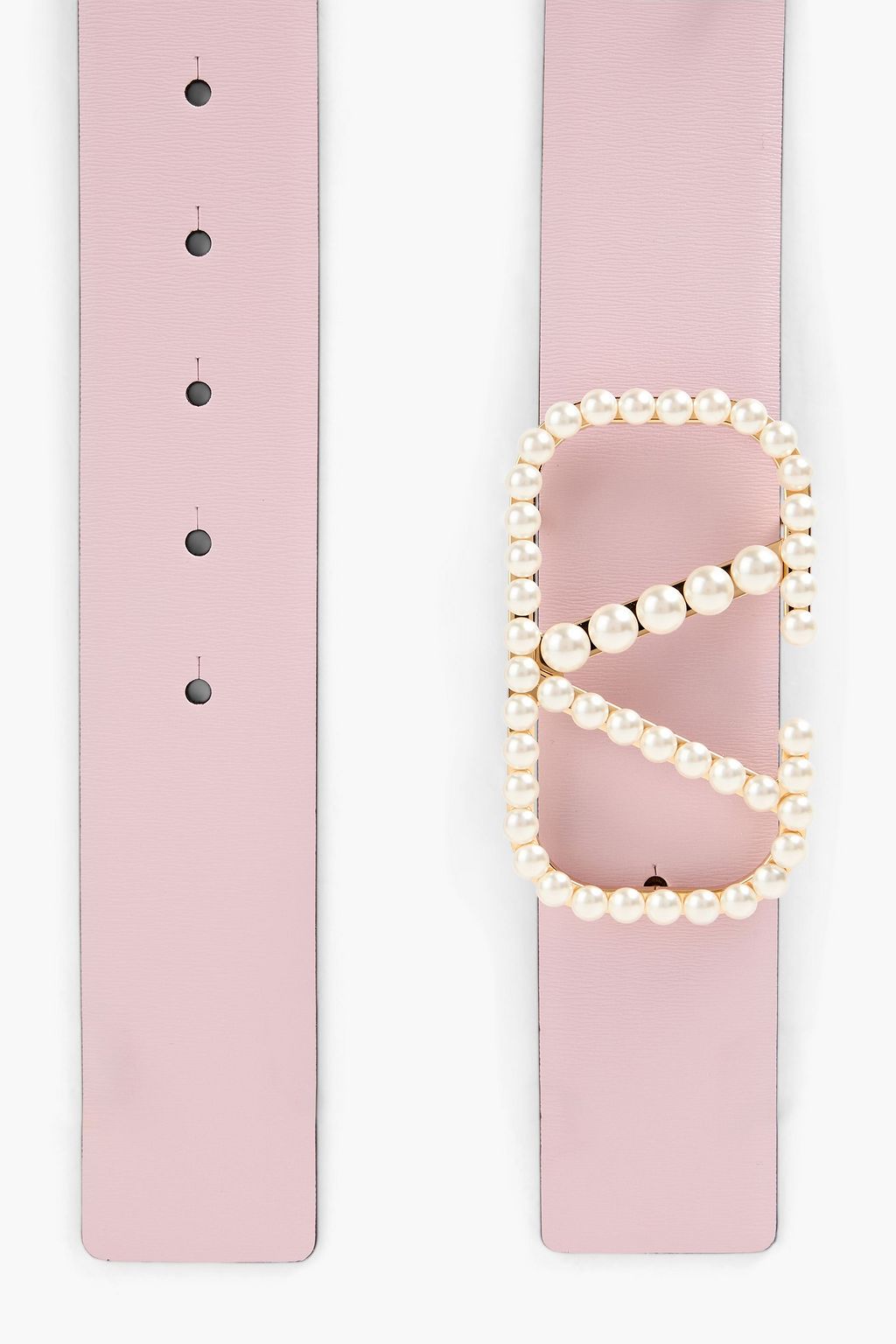 VALENTINO GARAVANI VLOGO reversible embellished  leather belt