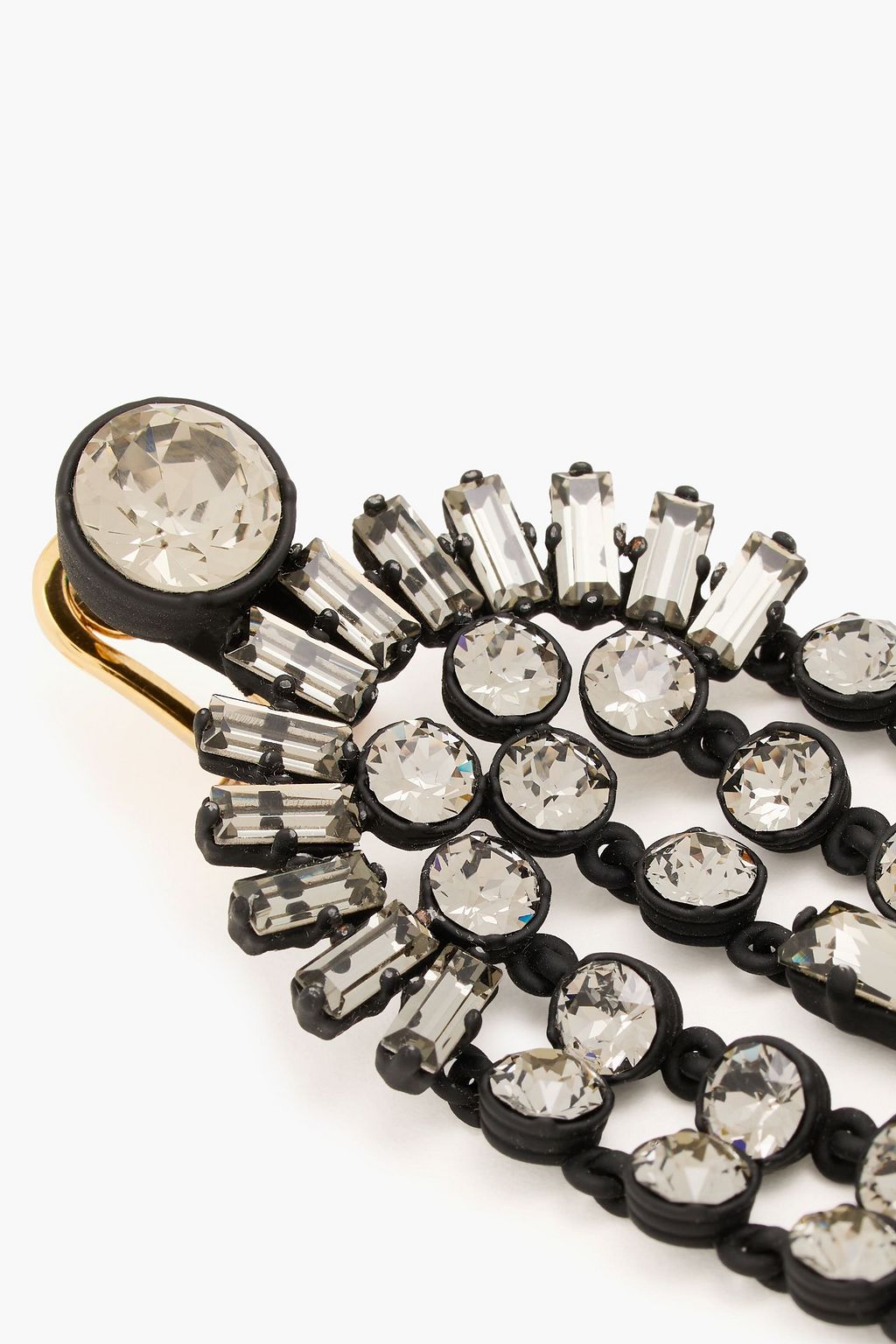 VALENTINO GARAVANI Gold-tone crystal earrings