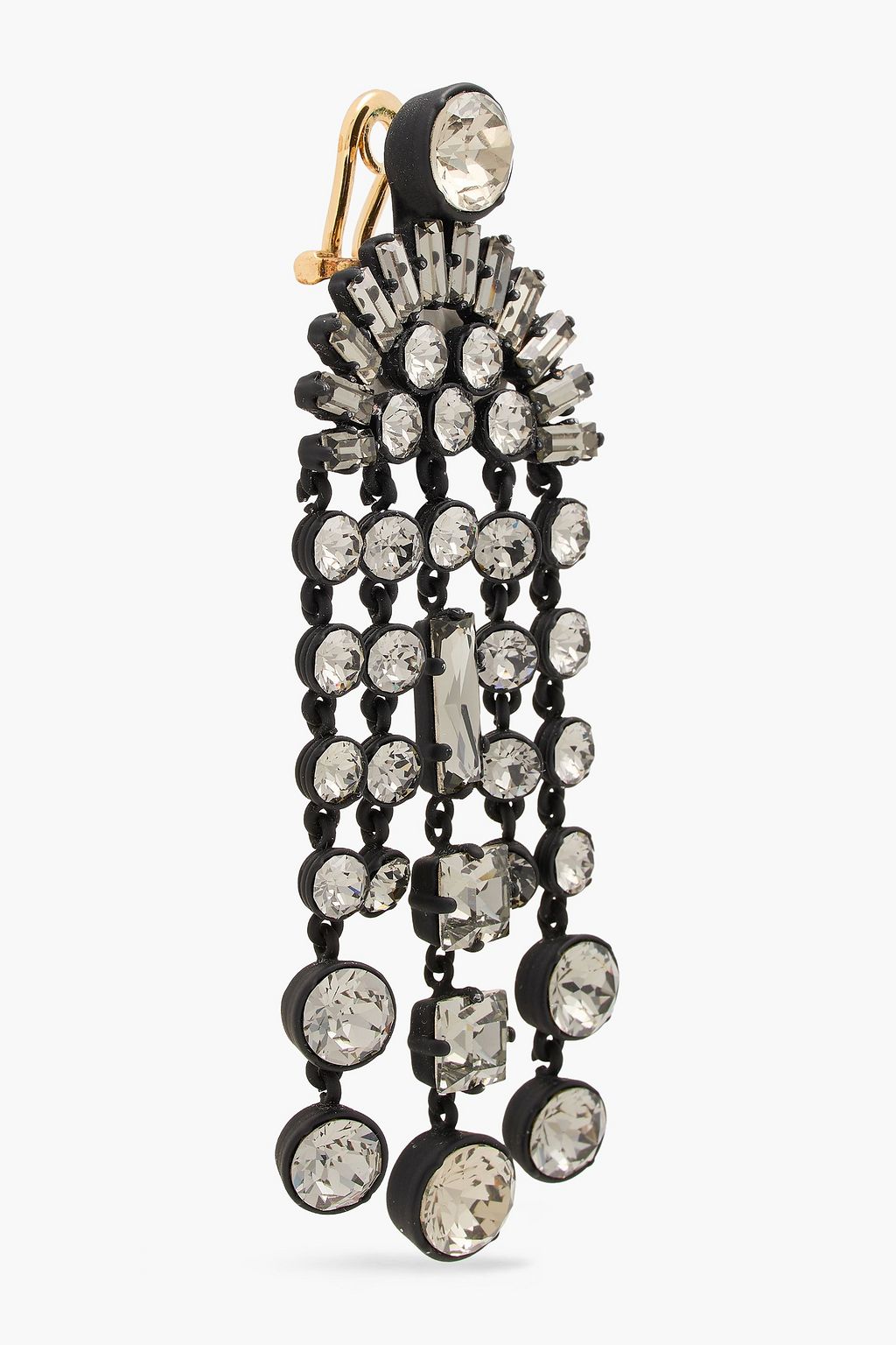 VALENTINO GARAVANI Gold-tone crystal earrings