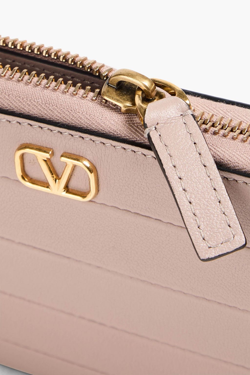 VALENTINO GARAVANI VLOGO pebbled-leather continental wallet