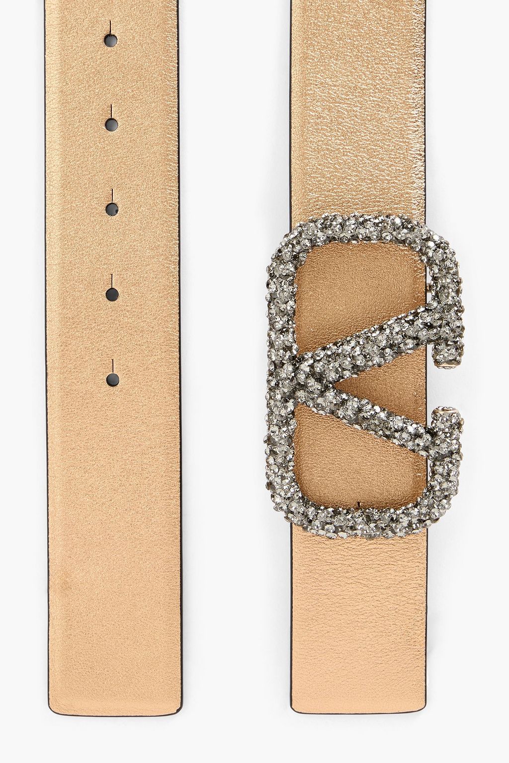 VALENTINO GARAVANI VLOGO reversible metallic leather belt