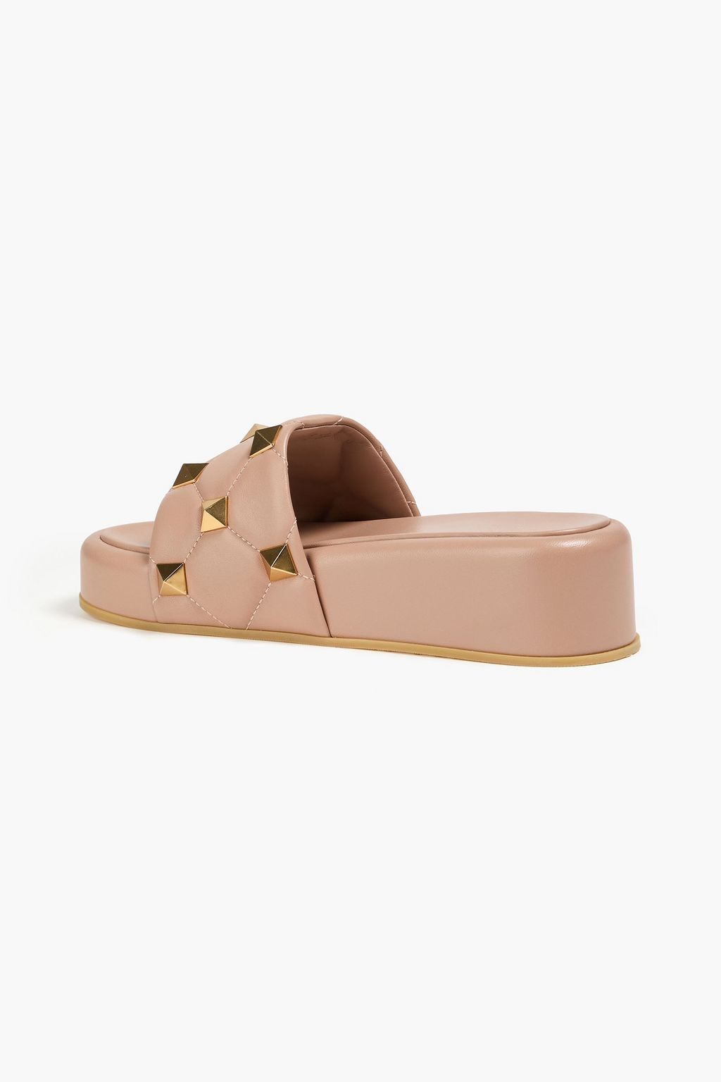 VALENTINO GARAVANI Roman Stud quilted leather platform slides