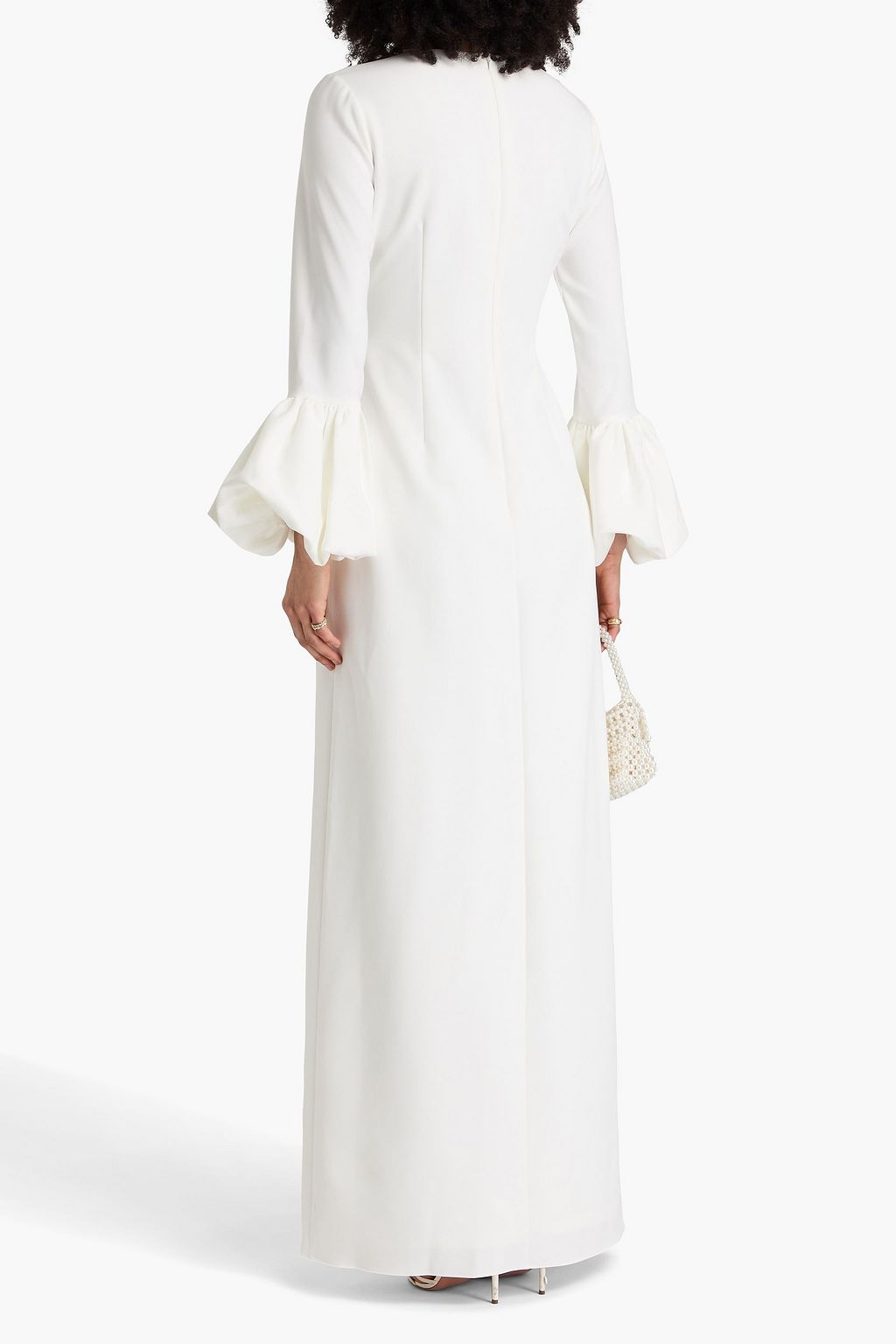 MARCHESA NOTTE Cutout crepe maxi dress
