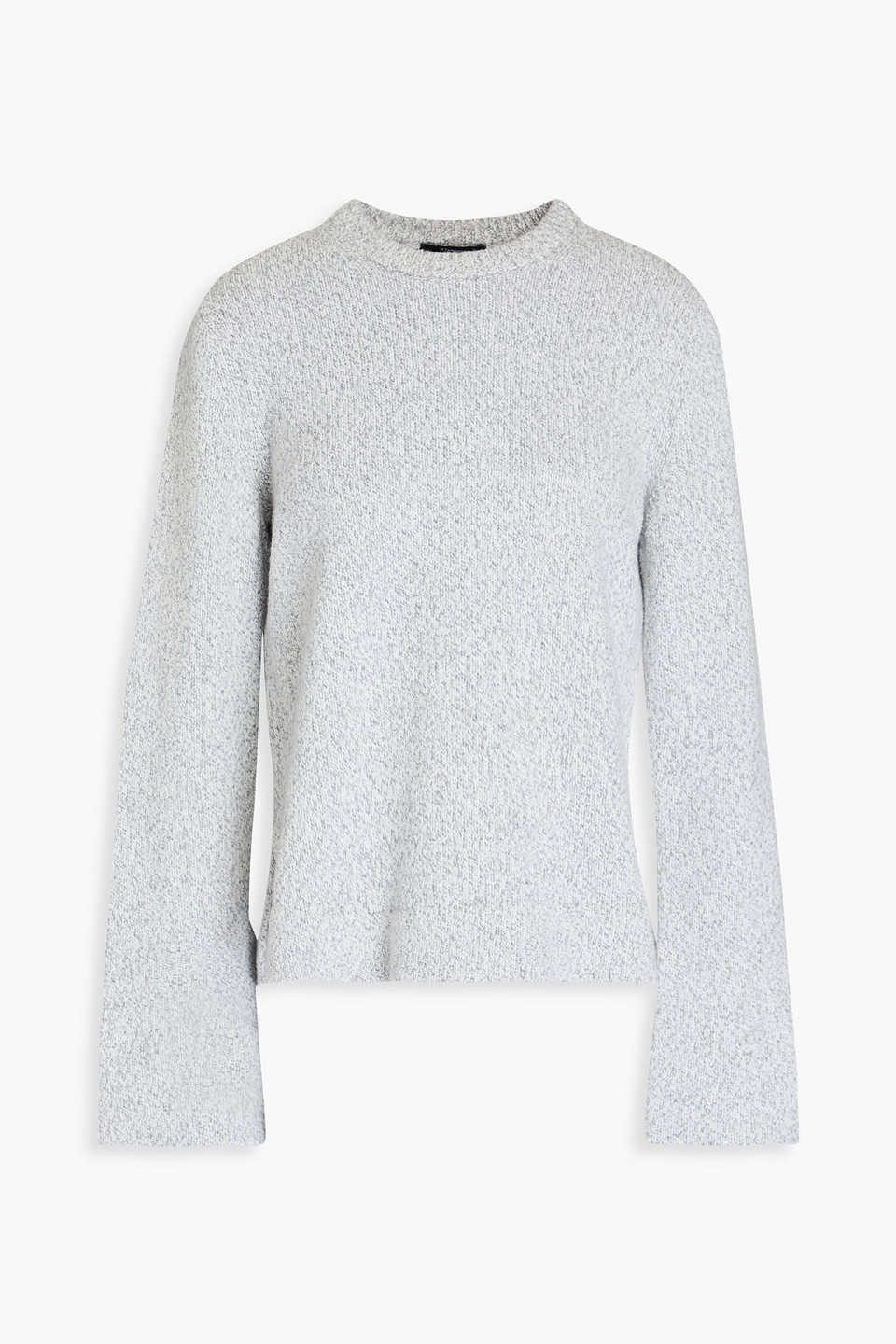 Theory Bouclé-knit Sweater In Hellgrau