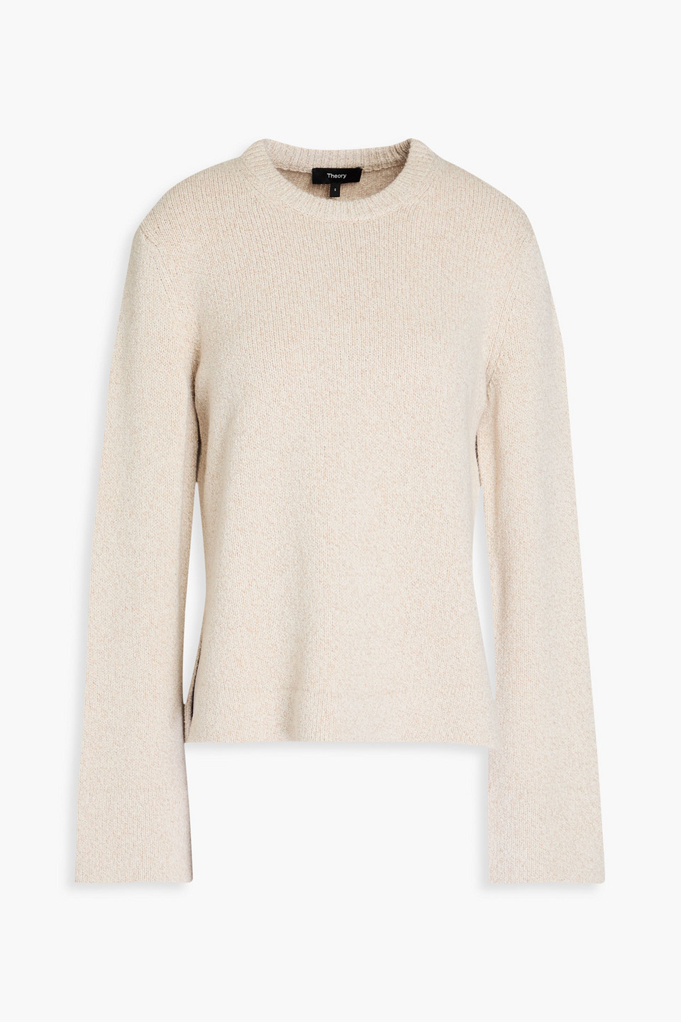 Theory Bouclé-knit Sweater In Beige