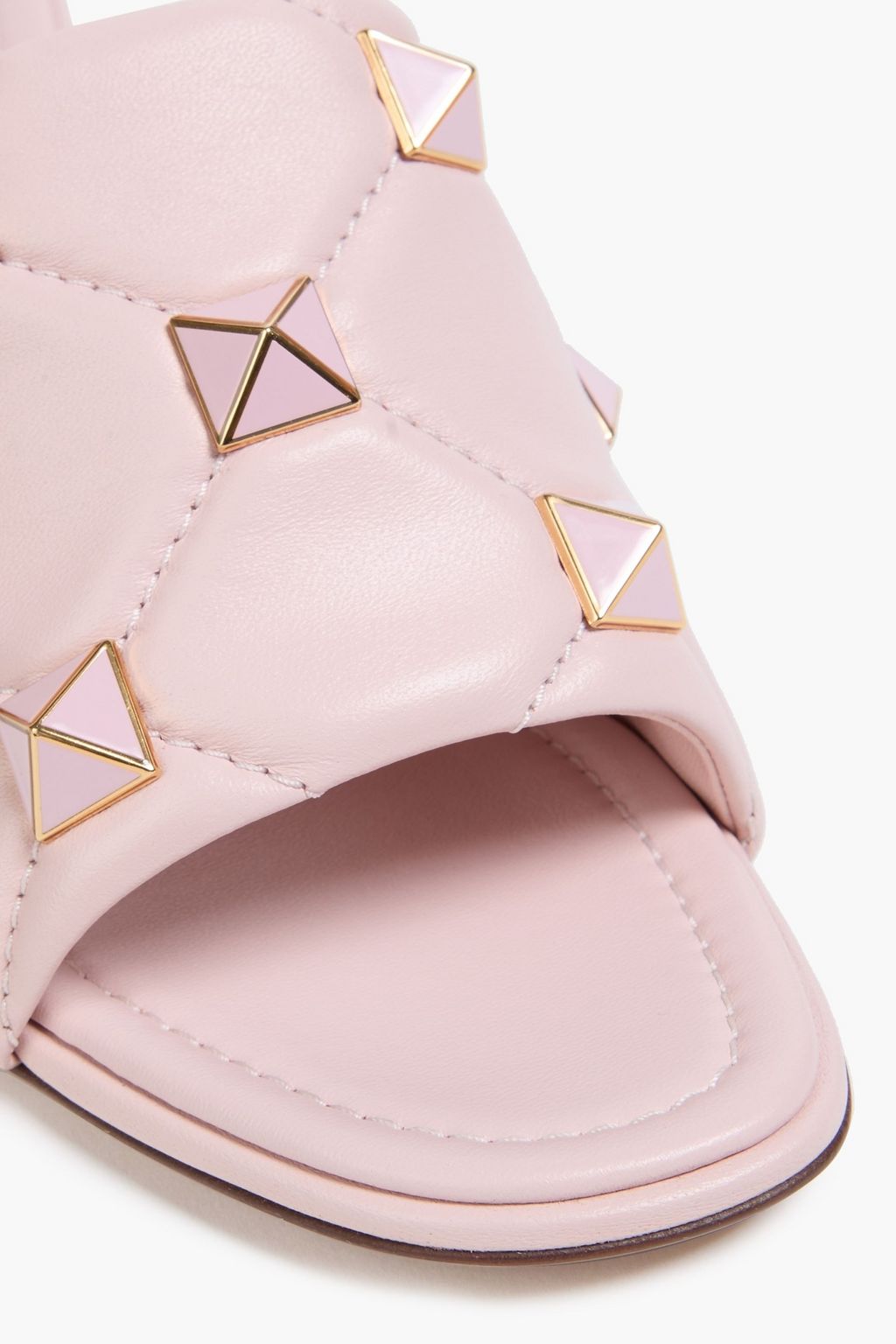 VALENTINO GARAVANI Roman Stud quilted leather mules