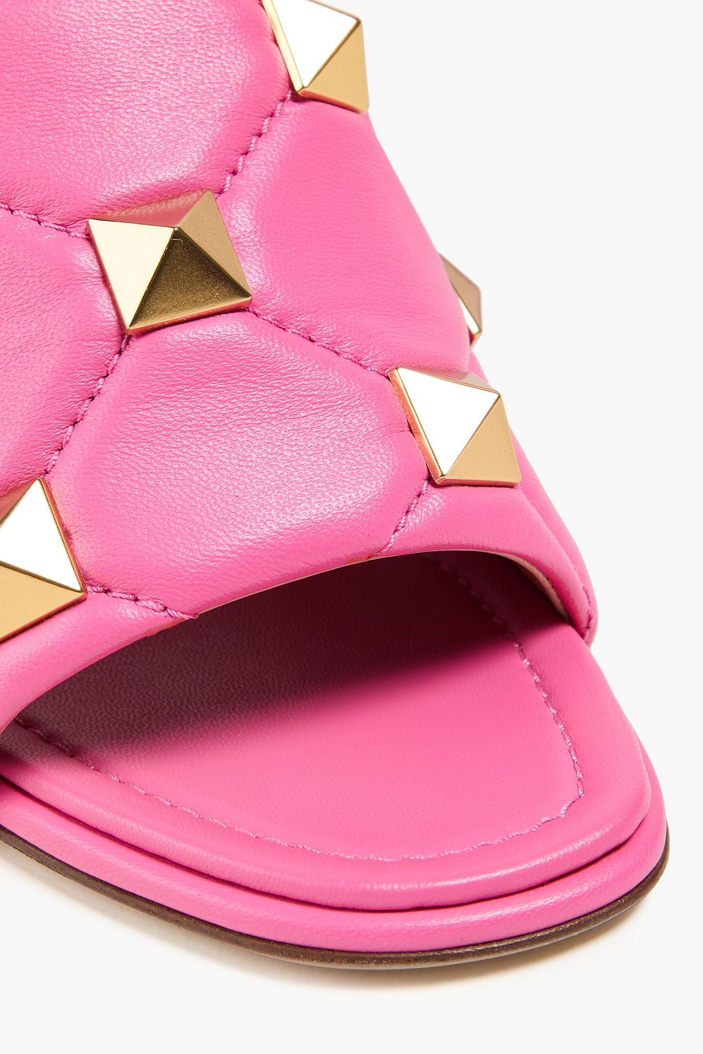 VALENTINO GARAVANI Roman Stud quilted leather mules