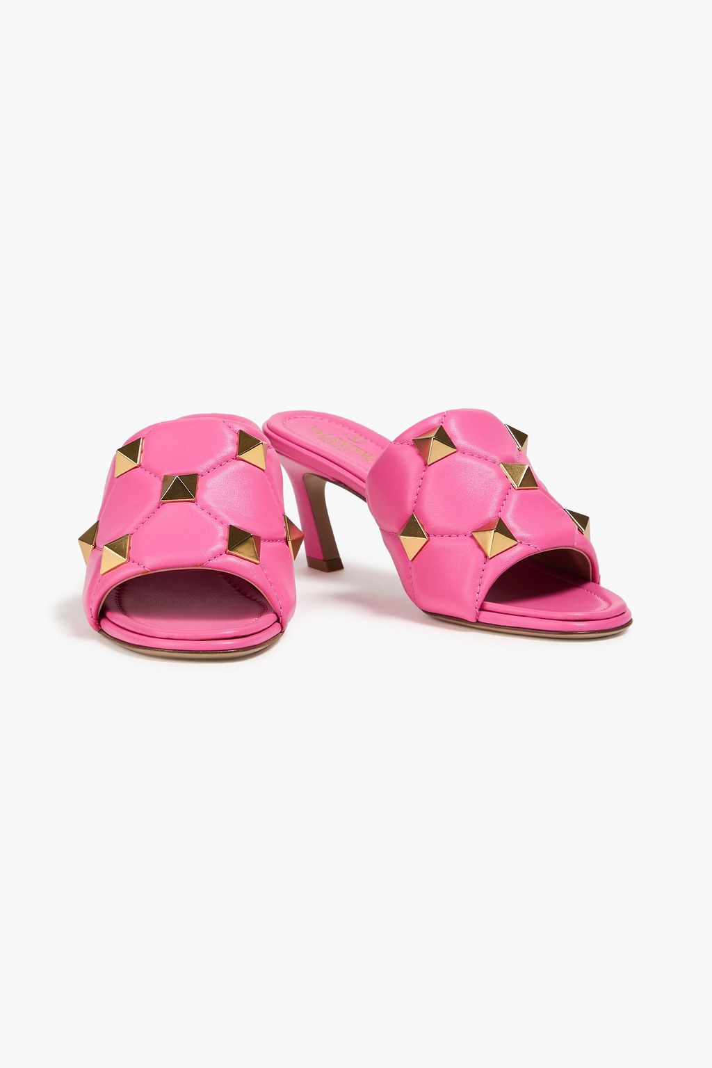 VALENTINO GARAVANI Roman Stud quilted leather mules