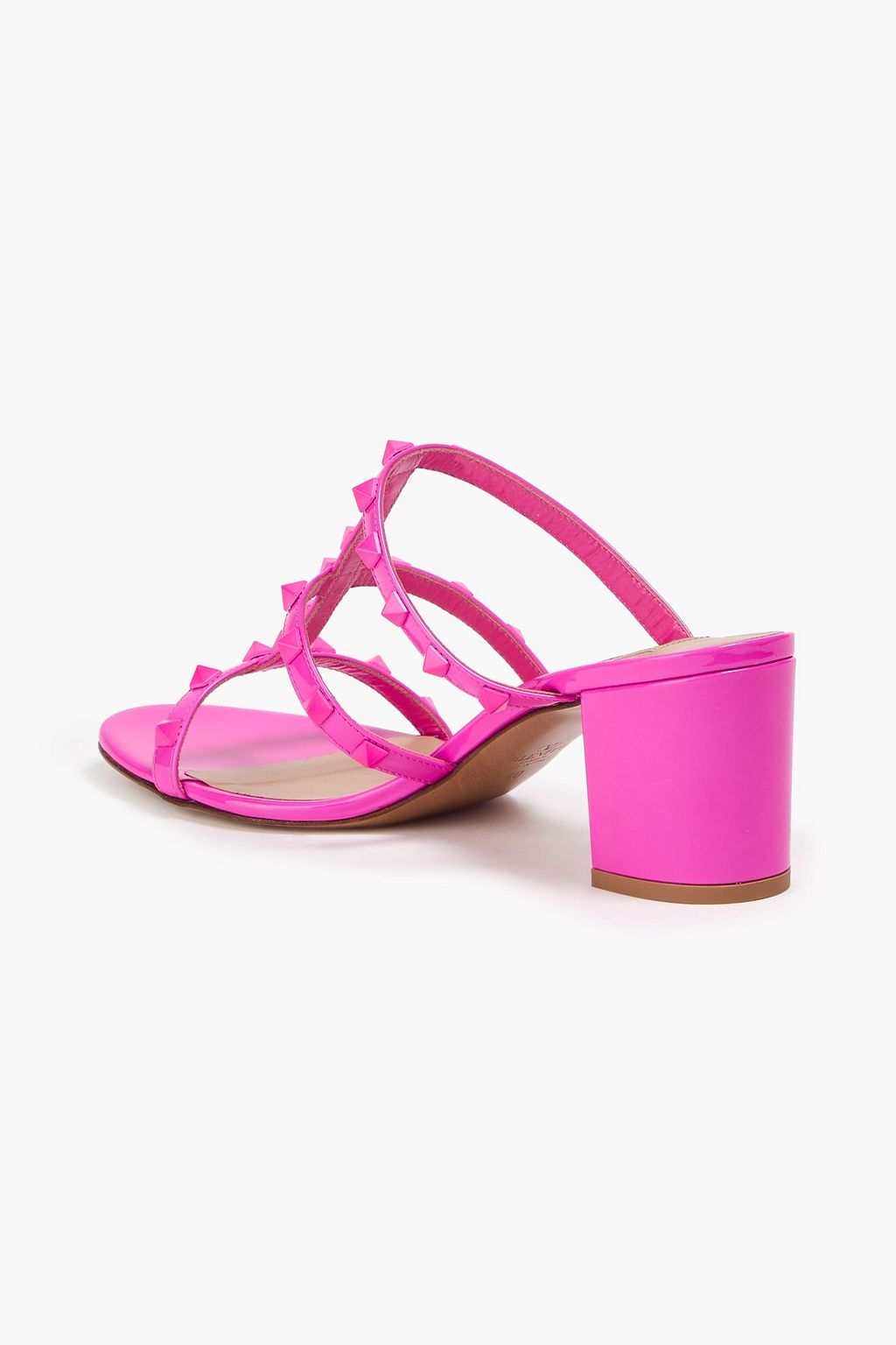 VALENTINO GARAVANI Rockstud patent-leather mules