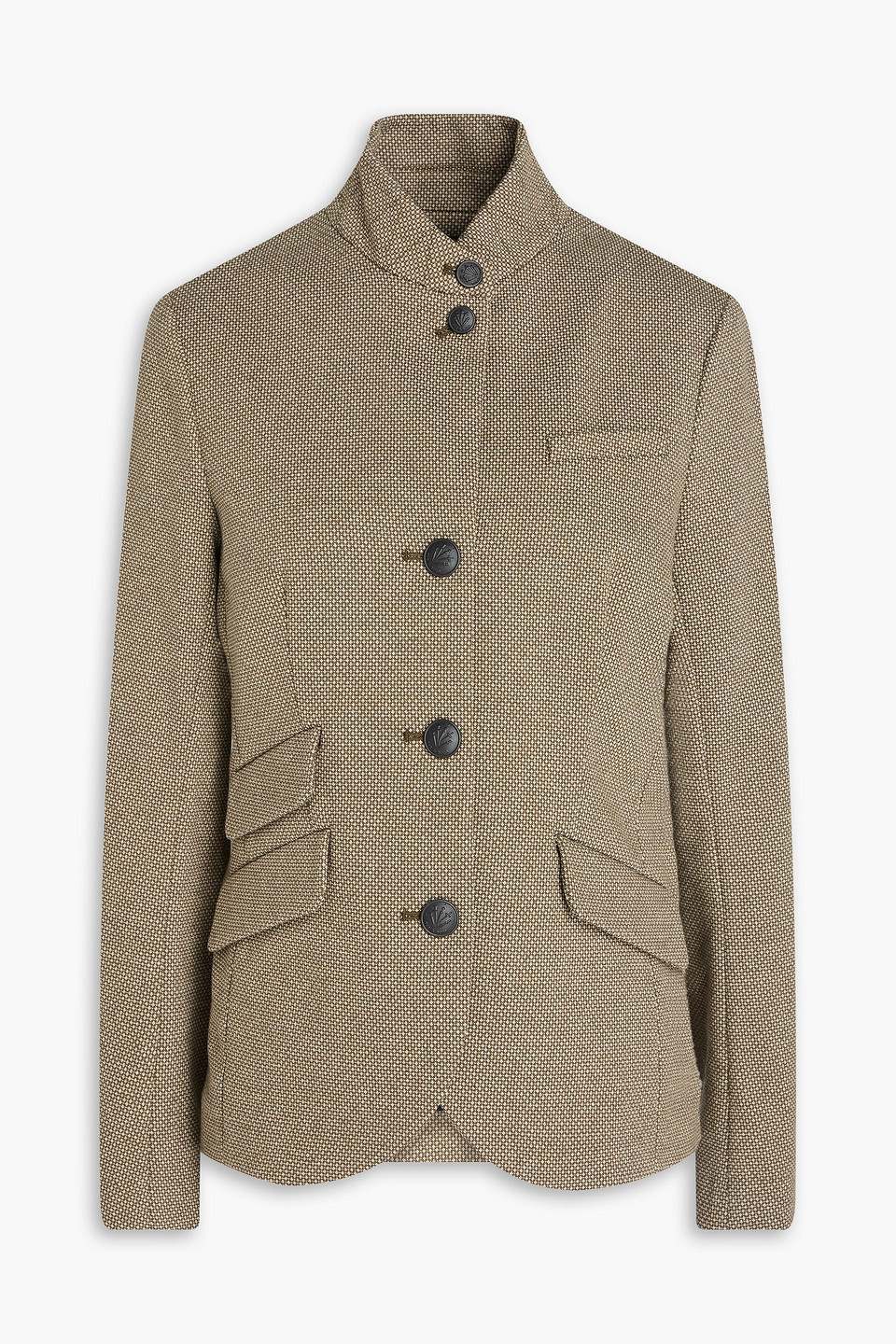 Rag & Bone Slade Cotton-blend Jacquard Blazer In Mushroom