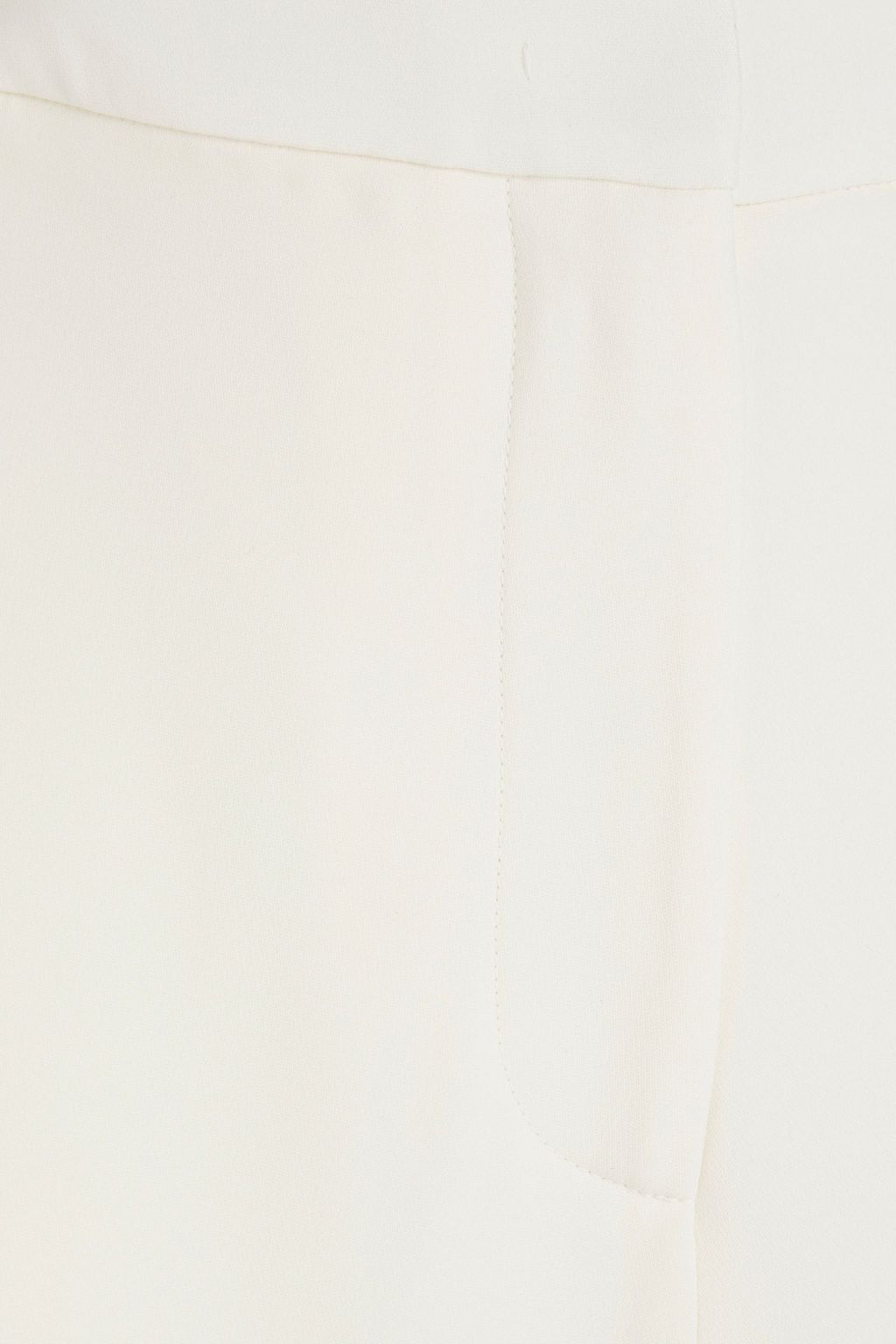 VALENTINO GARAVANI Skirt-effect silk-crepe wide-leg pants