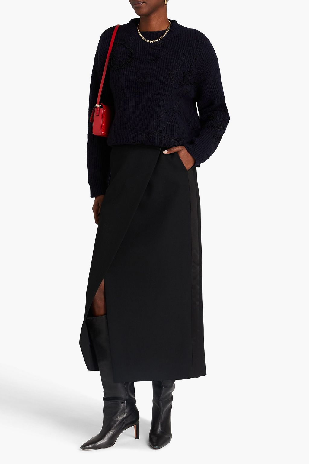 VALENTINO GARAVANI Embroidered cashmere sweater