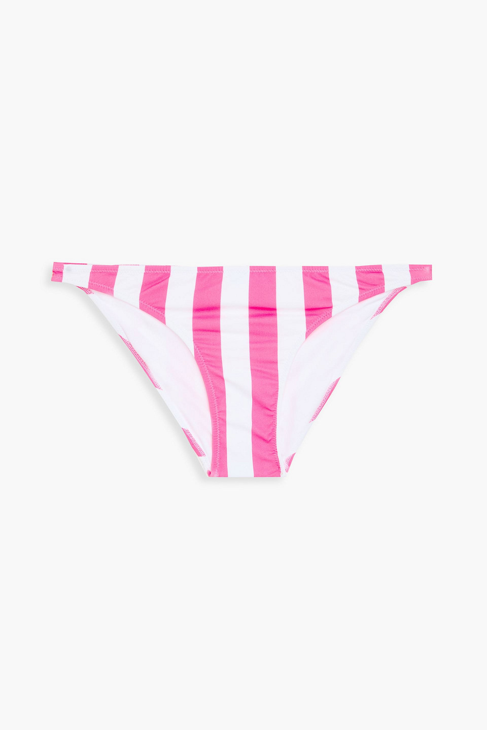 Melissa Odabash Ponza Striped Low-rise Bikini Briefs In Pink
