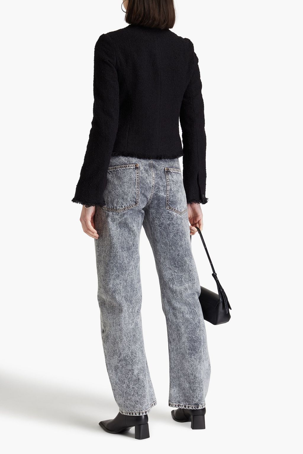 RAG & BONE جاكيت كارمن من التويد ومزيج من القطن