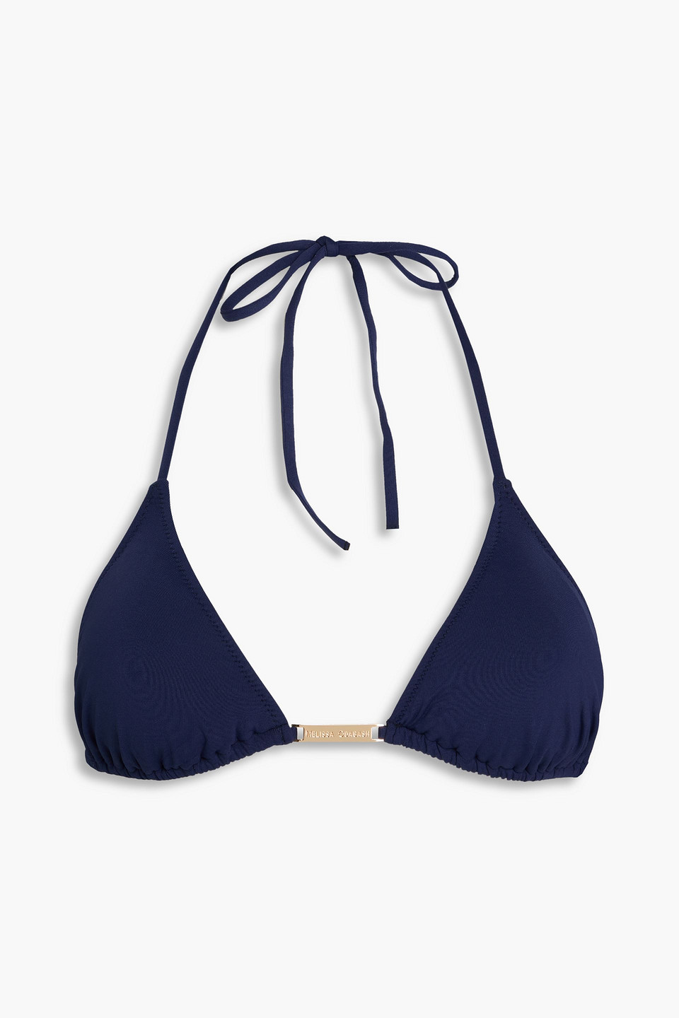 Melissa Odabash Andorra Embellished Triangle Bikini Top In Navy