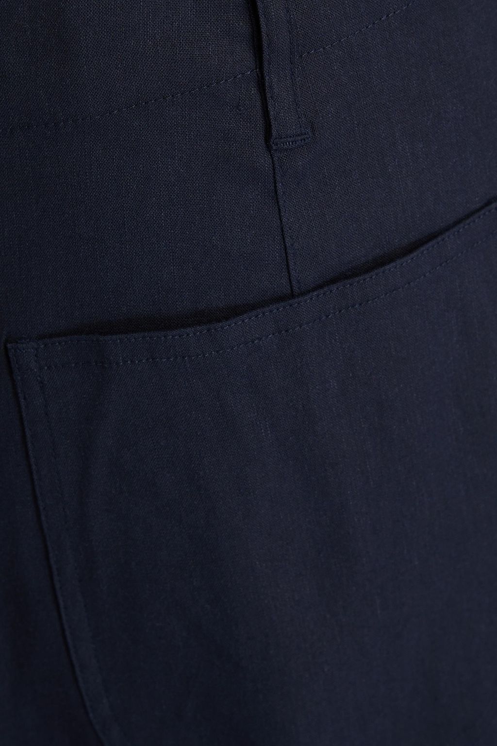 RAG & BONE بنطلون بانكس قصير من مزيج الكتان بأرجل واسعة