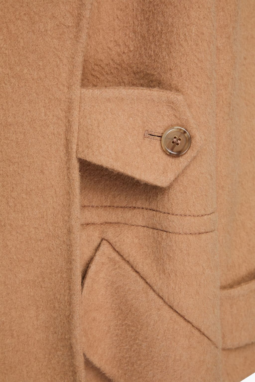 VALENTINO GARAVANI Doppelreihiger Mantel aus Kamelhaar