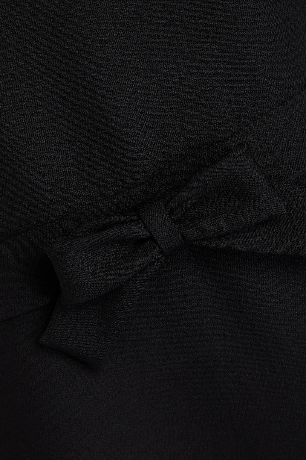 VALENTINO GARAVANI Bow-detailed wool and silk-blend dress