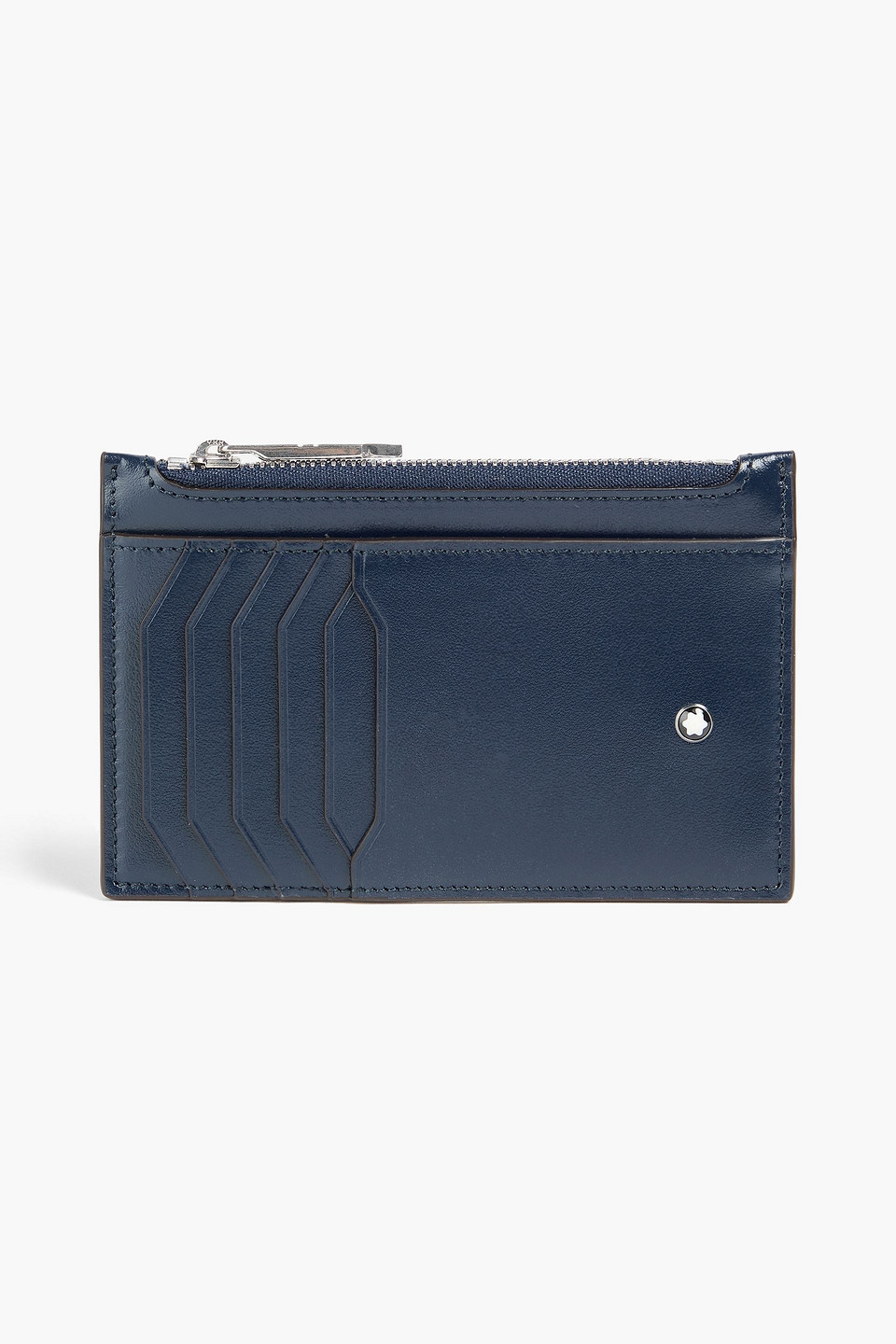 Montblanc Leather Coin Purse In Midnight Blue