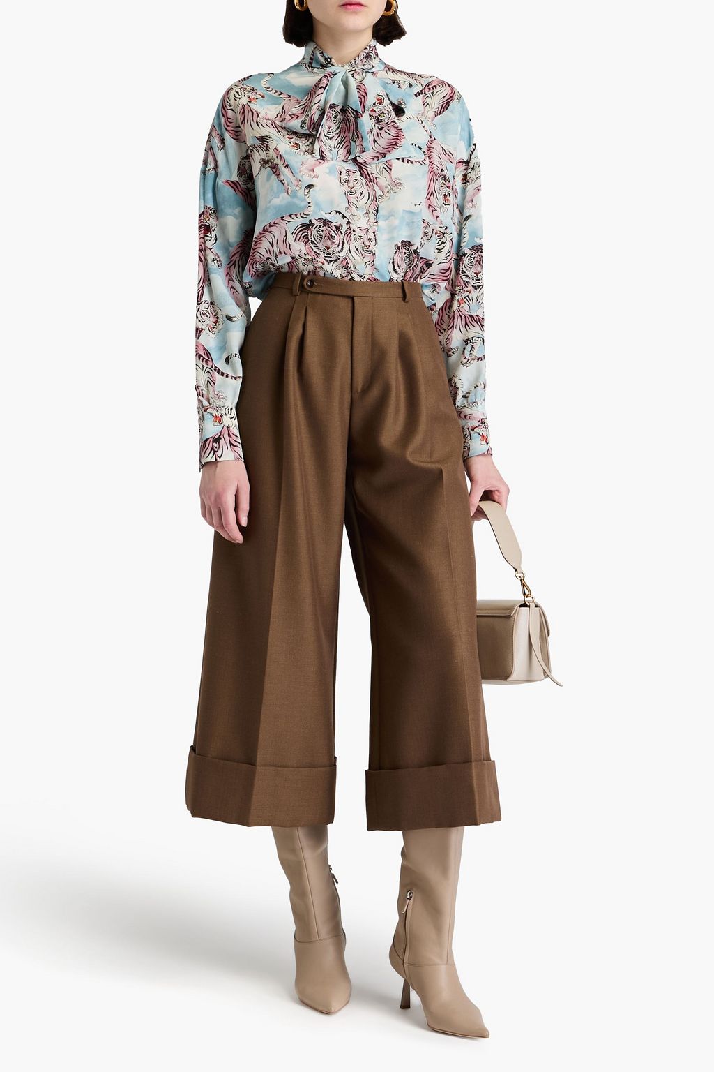 VALENTINO GARAVANI Printed silk blouse