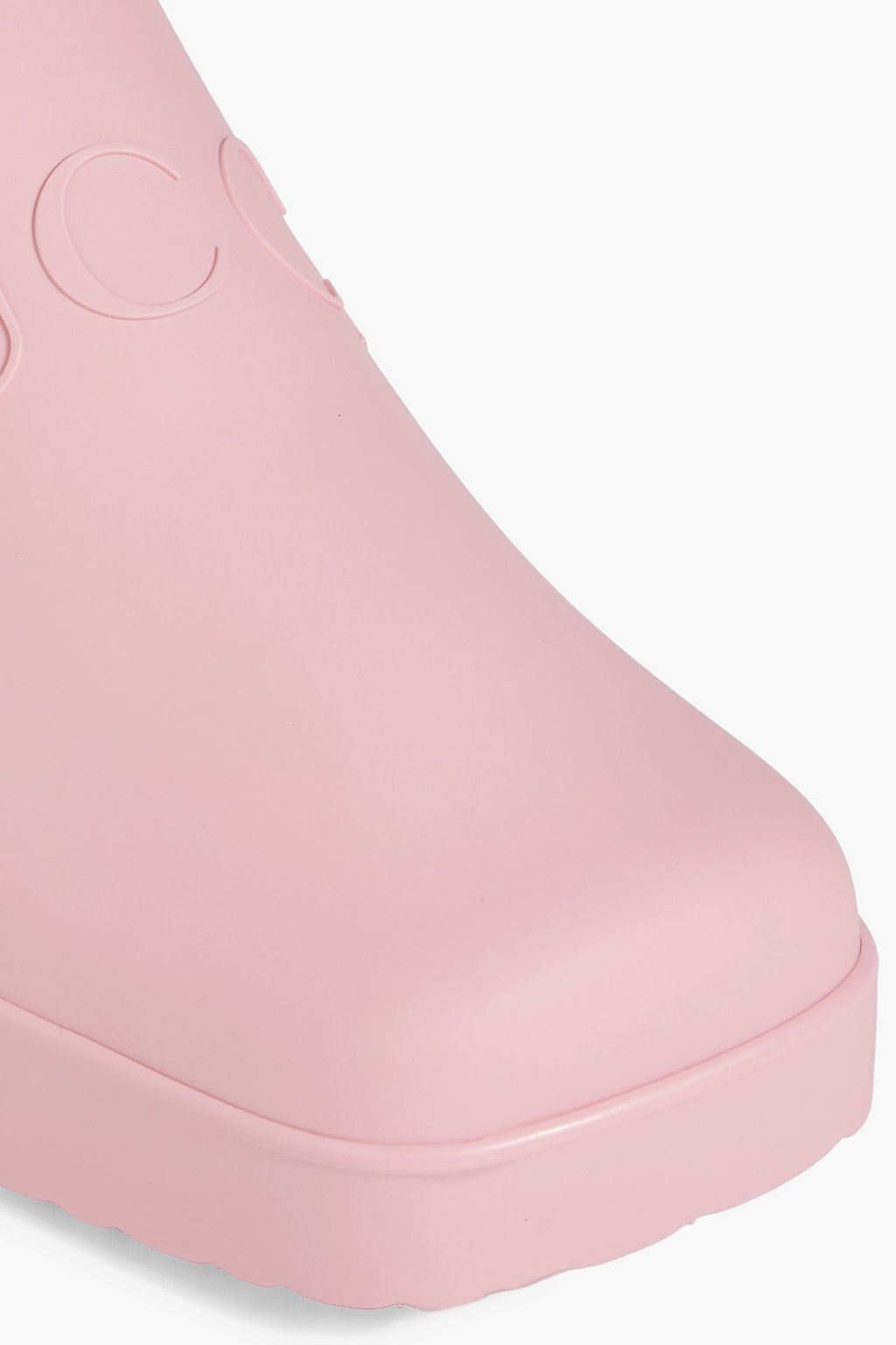 GUCCI Embossed rubber mules