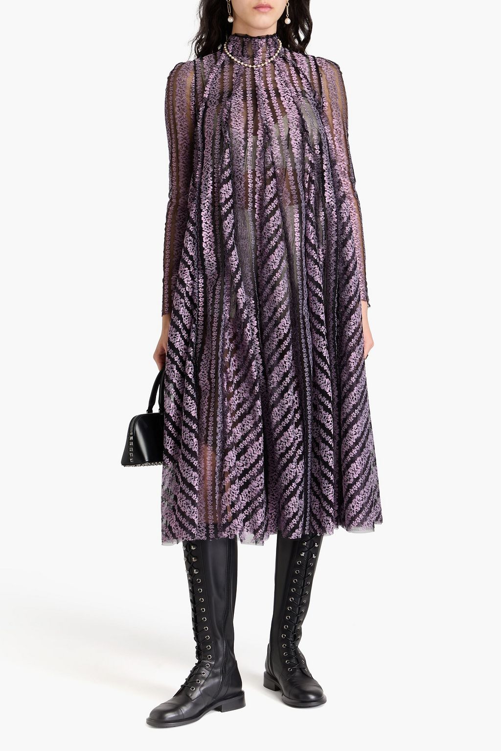 VALENTINO GARAVANI Lace midi dress