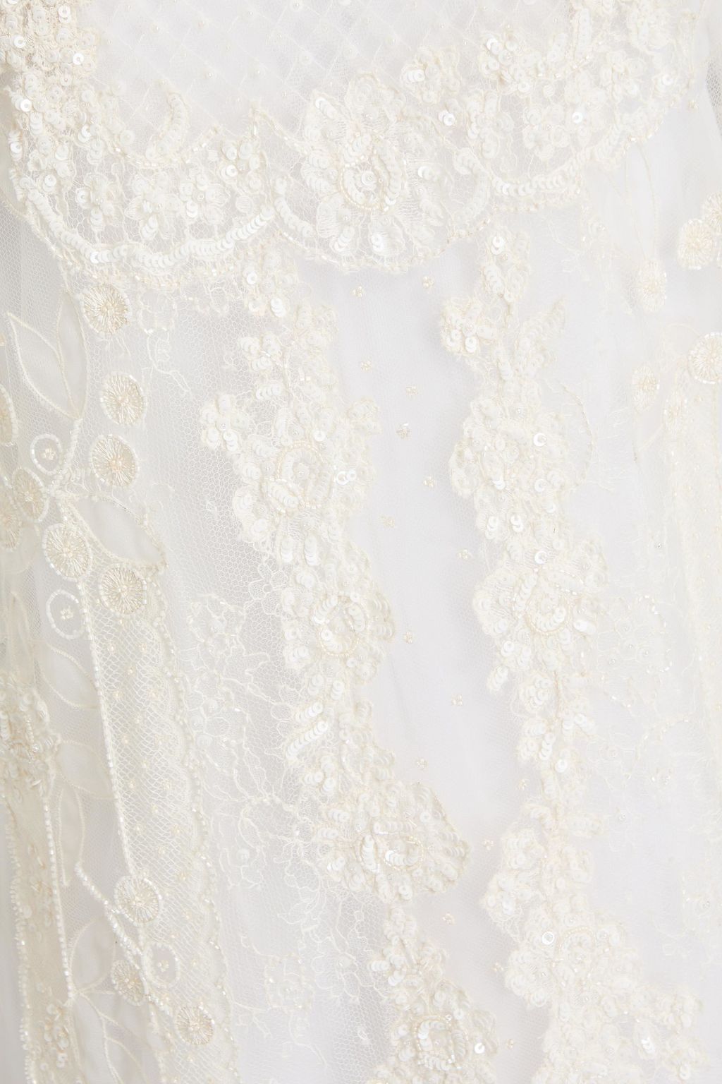 VALENTINO GARAVANI Embellished tulle mini dress