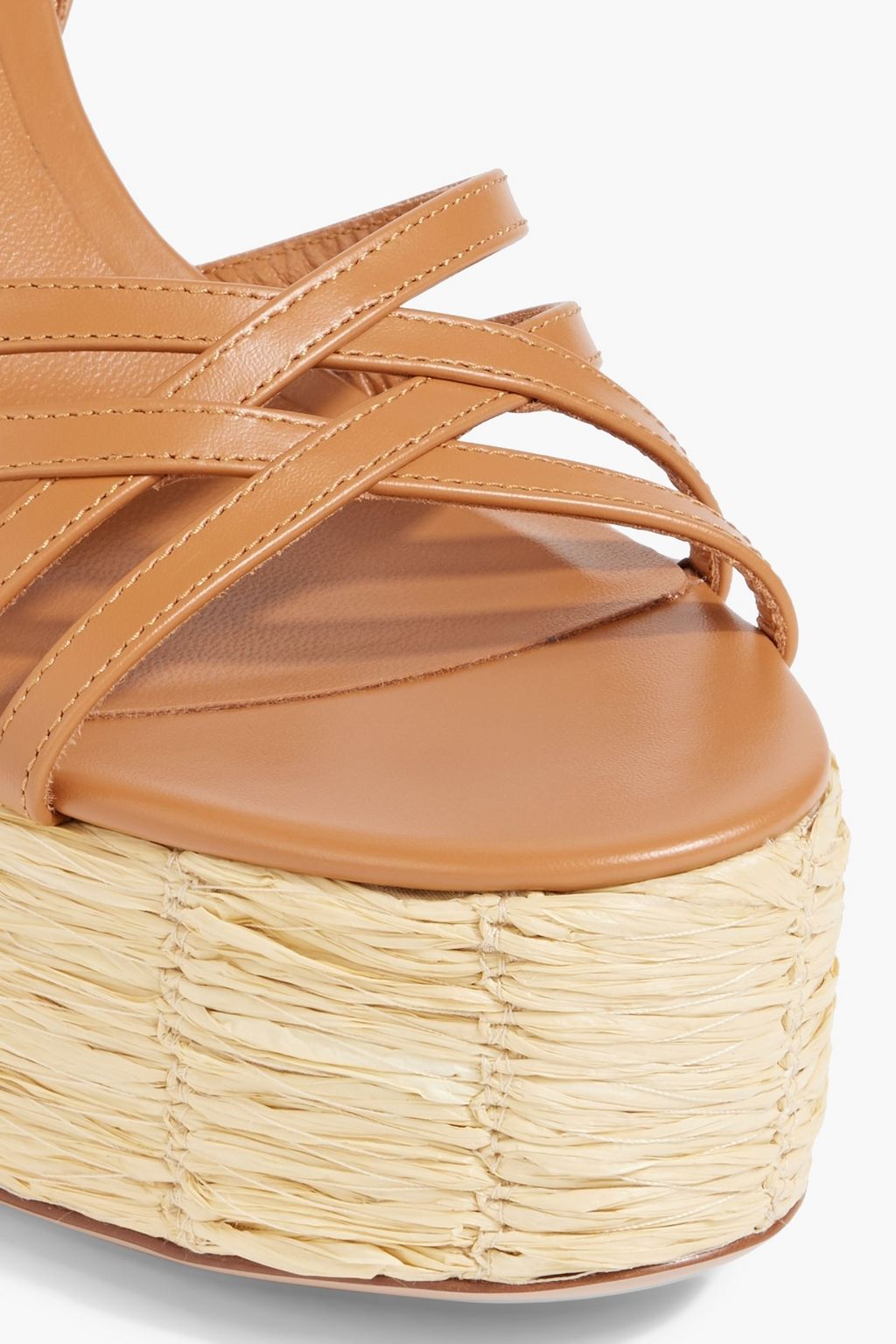 VALENTINO GARAVANI VLOGO leather wedge sandals