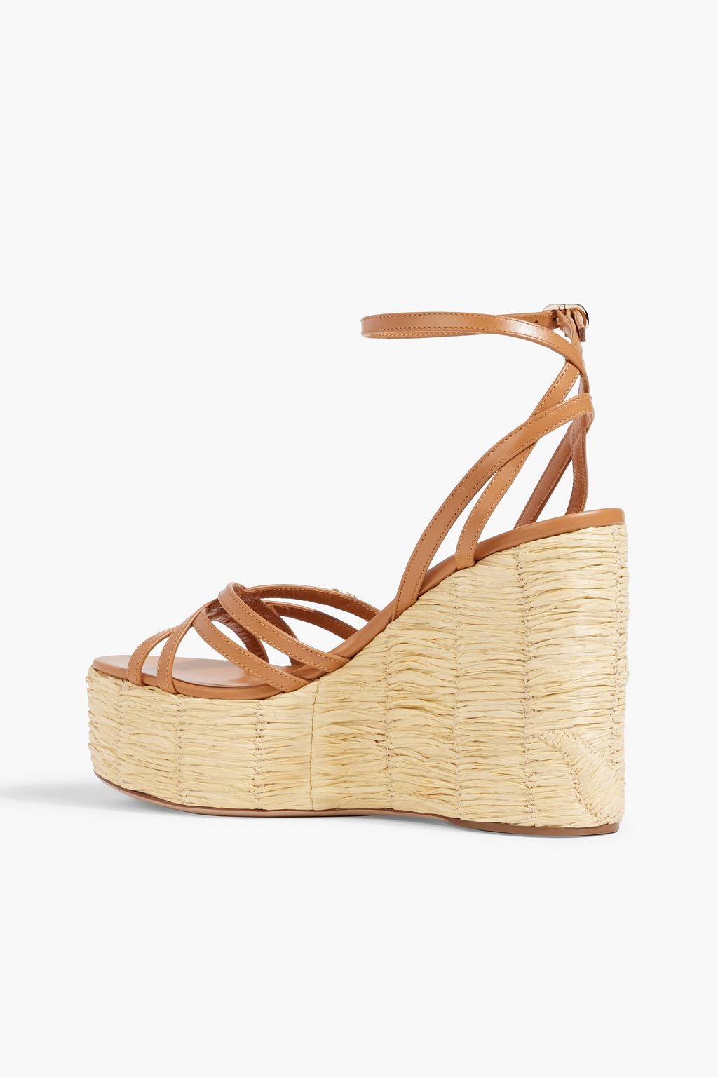 VALENTINO GARAVANI VLOGO leather wedge sandals