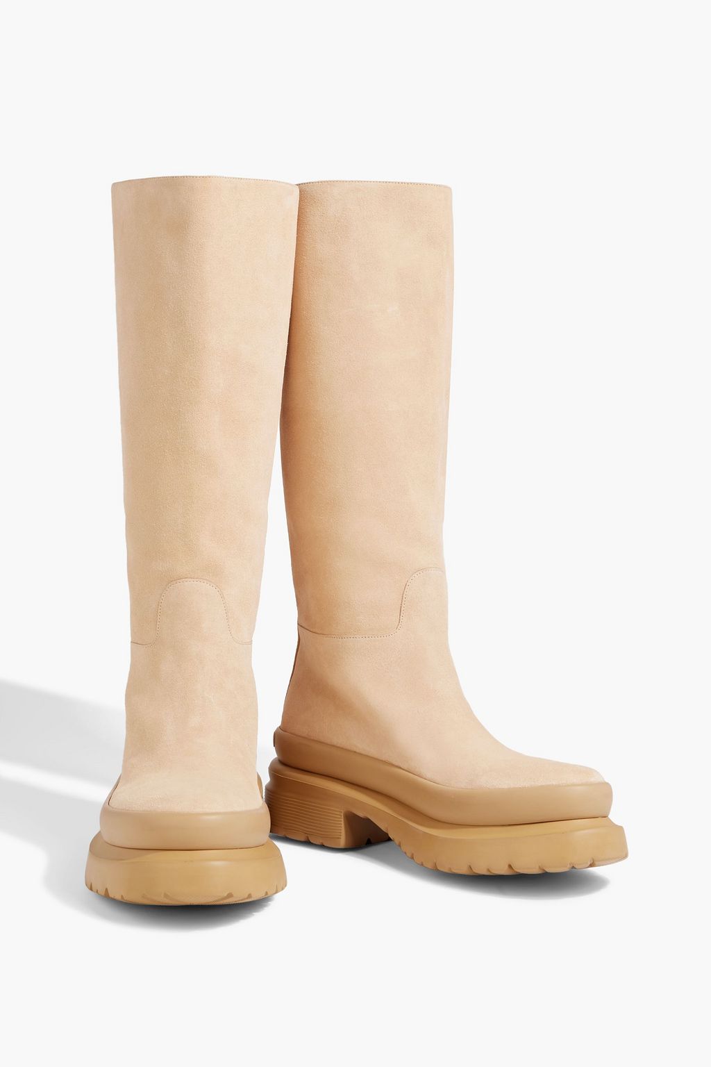 VALENTINO GARAVANI Roman Stud suede platform boots