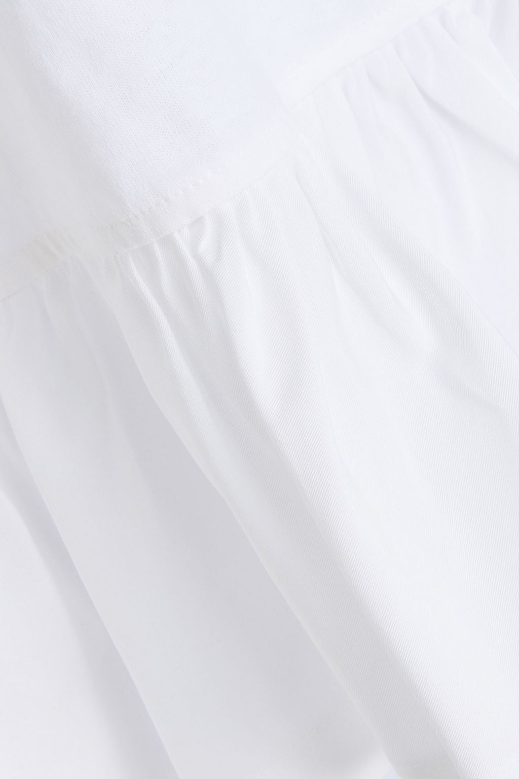 VALENTINO GARAVANI Ruffled cotton-jersey T-shirt