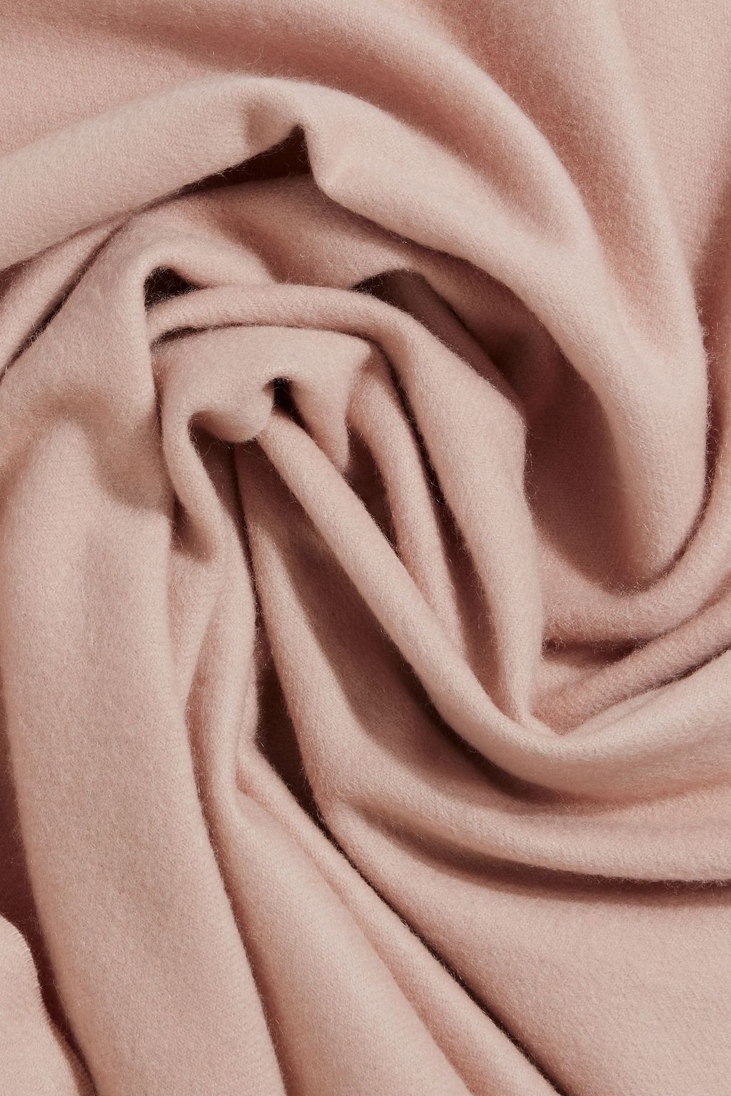 VALENTINO GARAVANI Fringed floral-appliquéd cashmere scarf