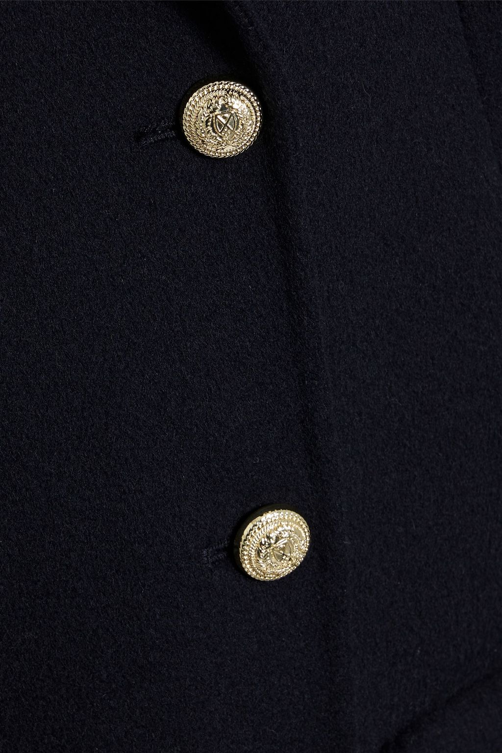 SANDRO Double-breasted wool-felt coat