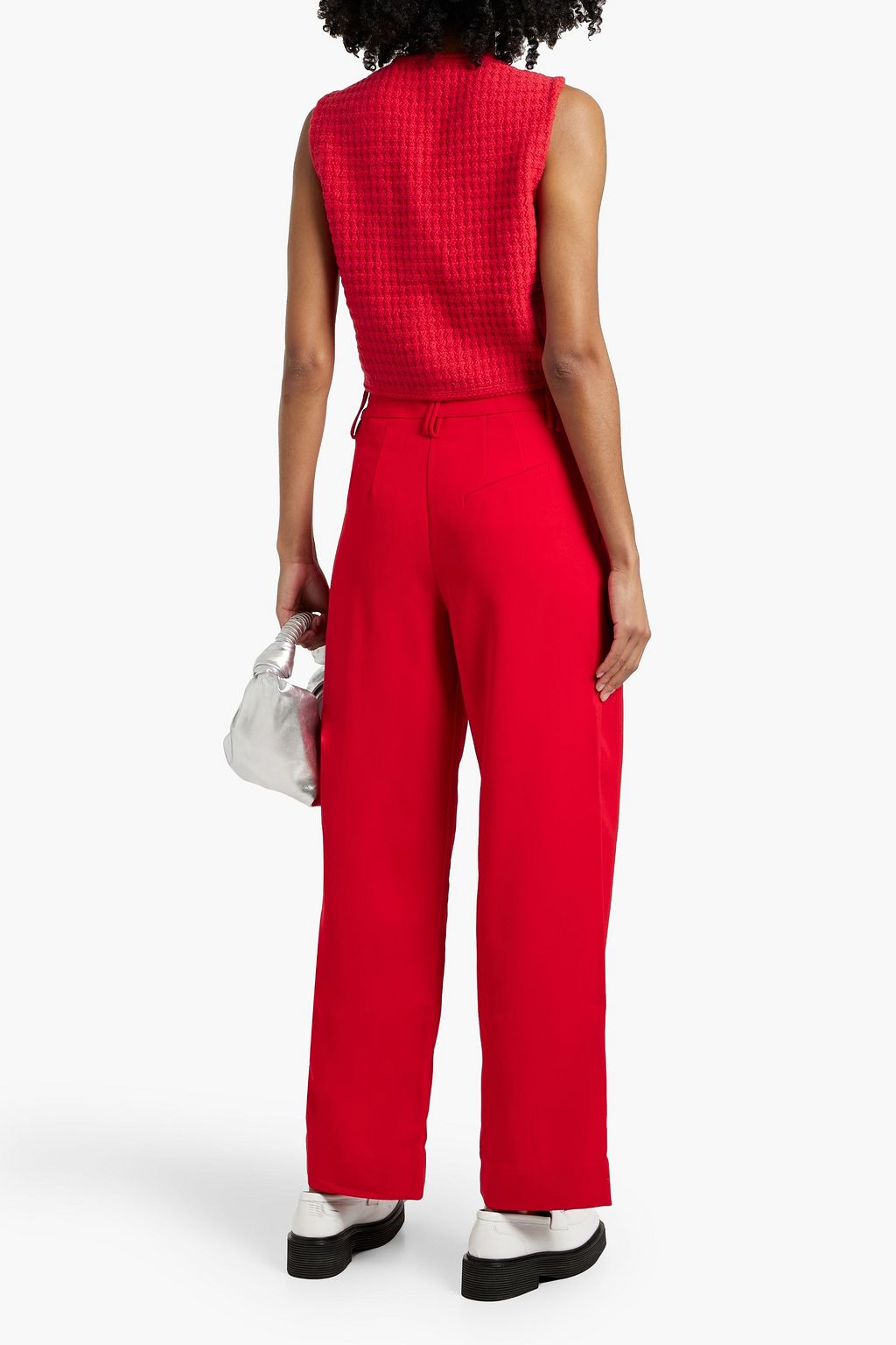 SANDRO Bouclé-knit vest