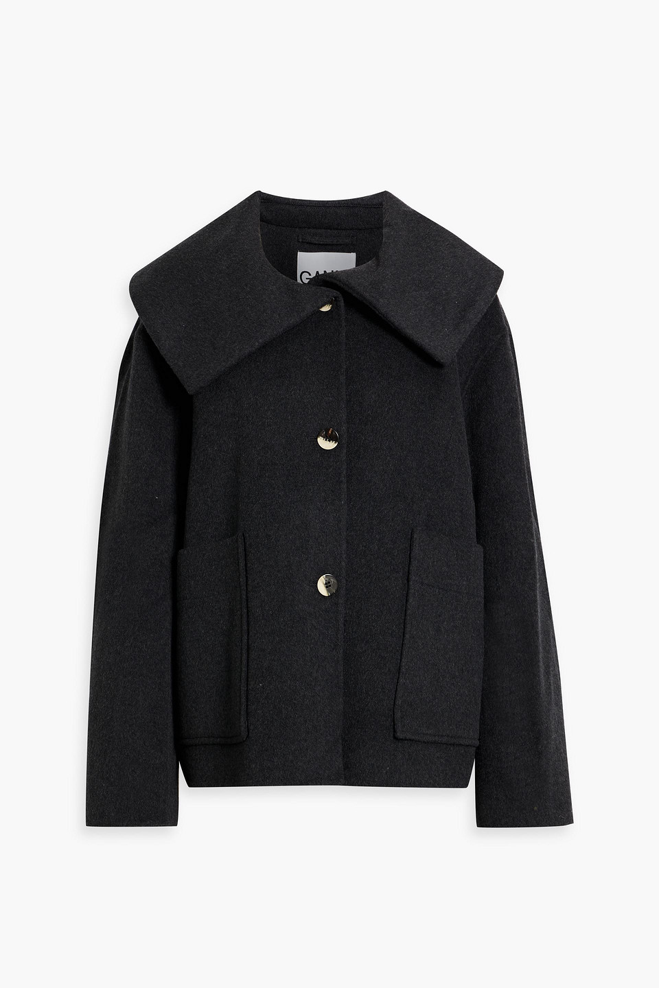 Wool-blend felt jacket