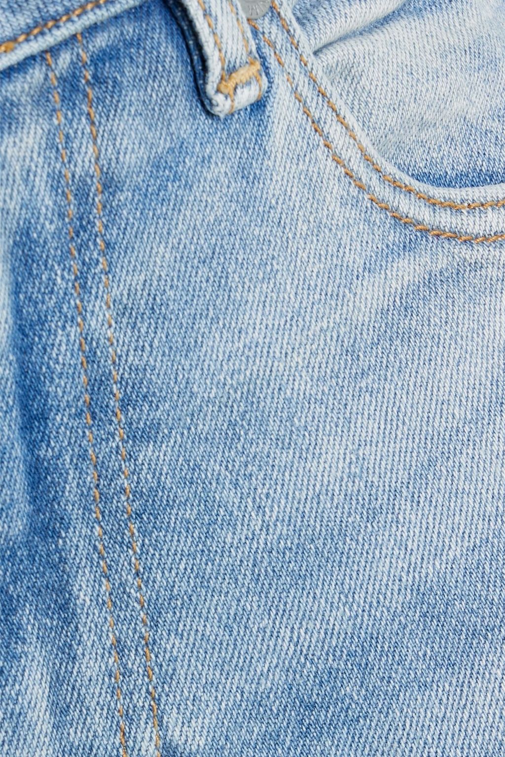 GANNI Mid-rise straight-leg jeans