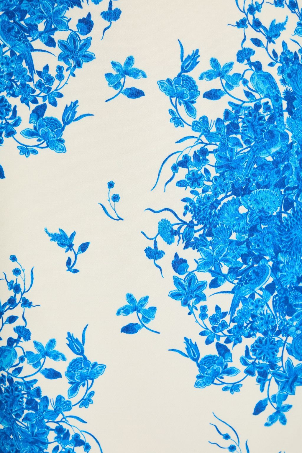 VALENTINO GARAVANI Floral-print wool and silk-blend skirt