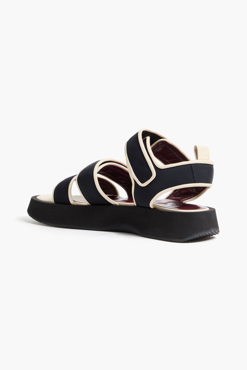  Staud - Two-tone Scuba Platform Sandals - Black - Eu 35 