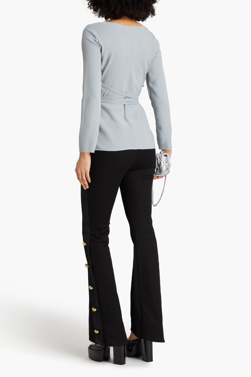 VALENTINO GARAVANI Silk-crepe top