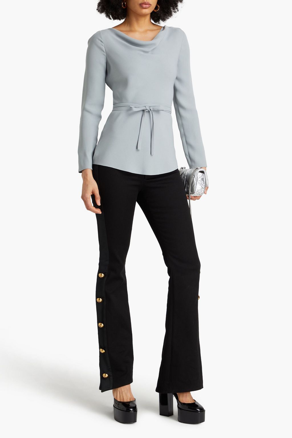 VALENTINO GARAVANI Silk-crepe top