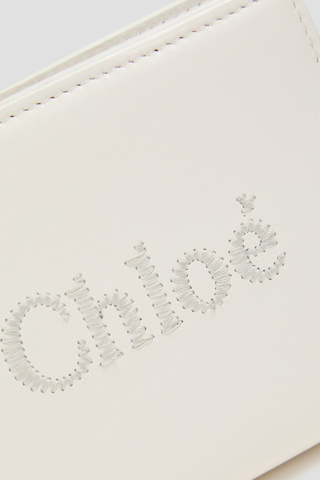 CHLOÉ Embroidered leather wallet