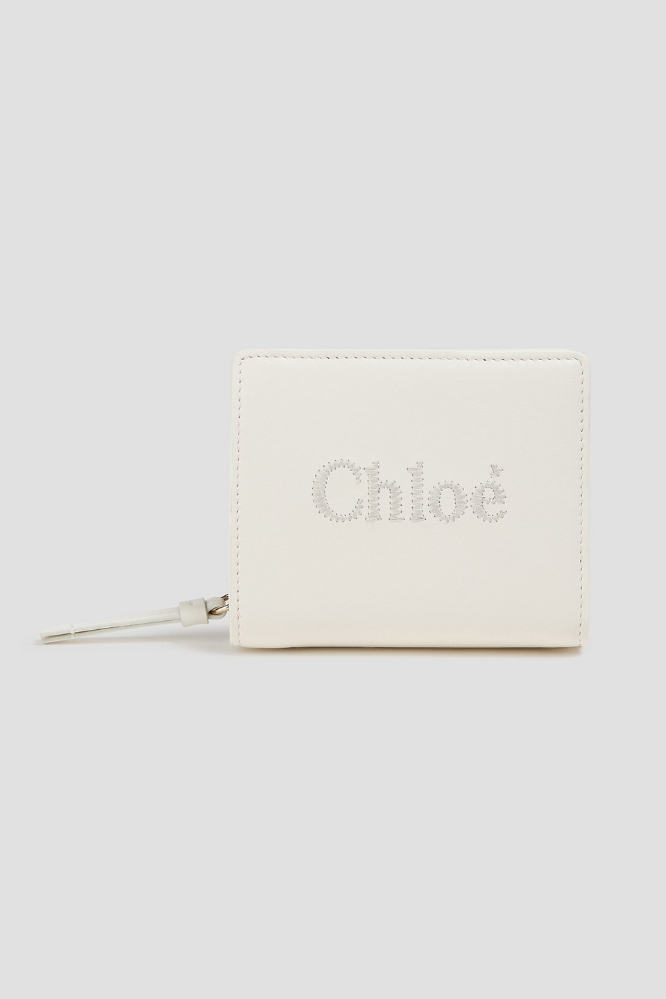 Chloé Embroidered leather wallet