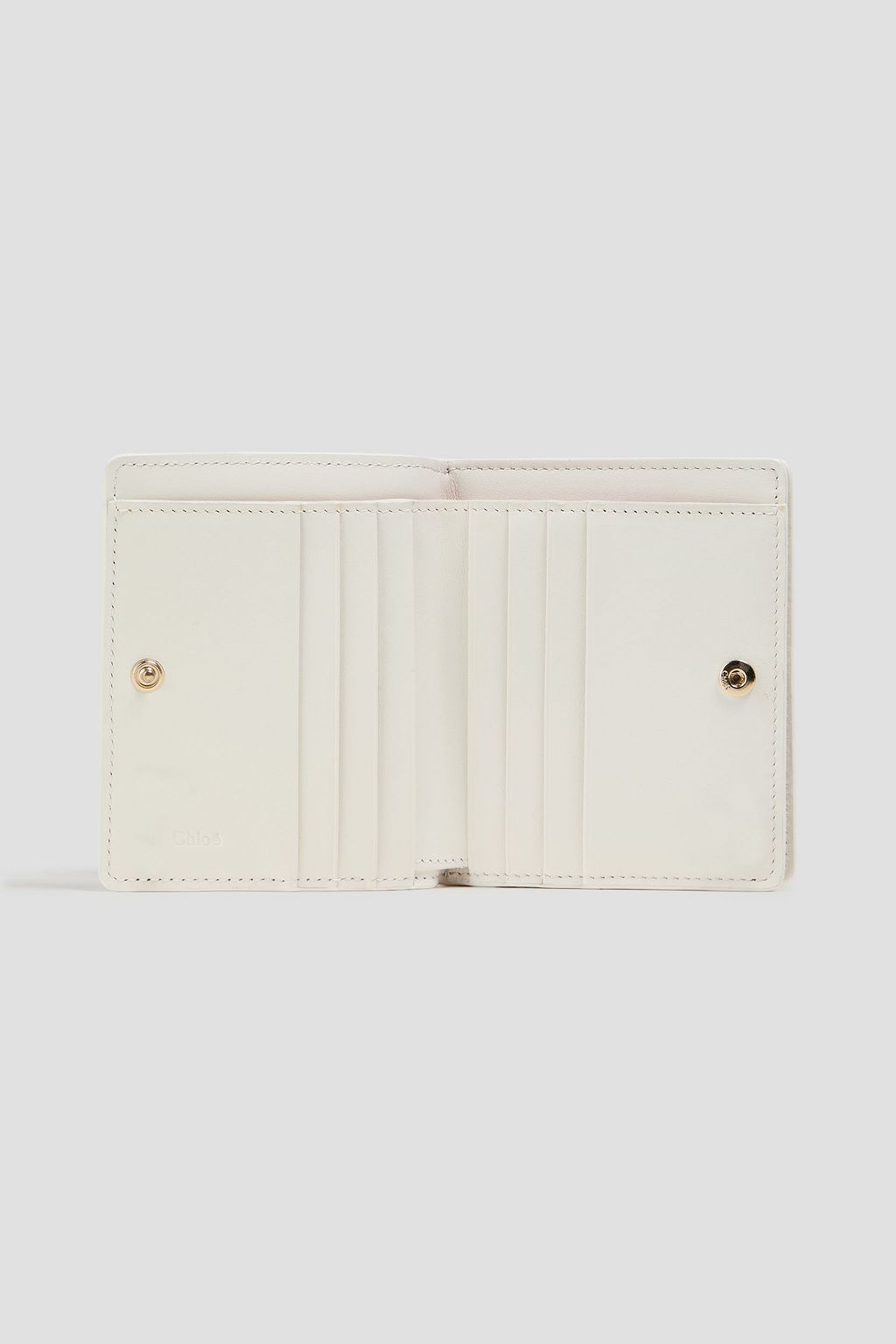 CHLOÉ Embroidered leather wallet