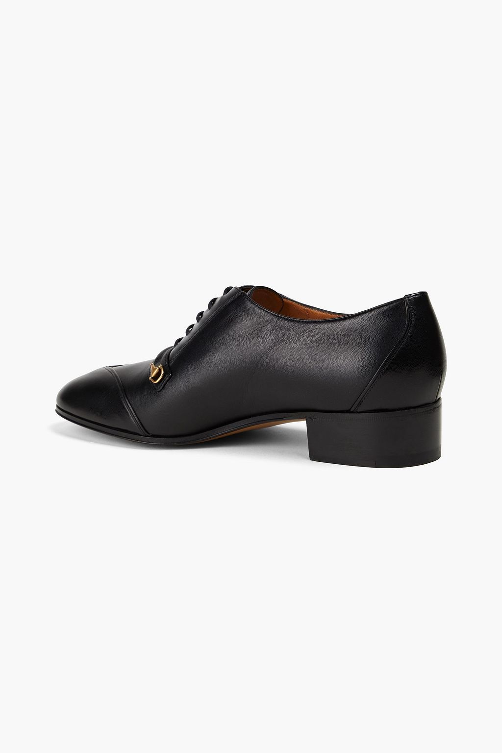 GUCCI Embellished leather brogues