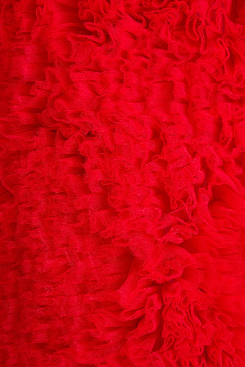 VALENTINO GARAVANI Ruffled tulle mini dress