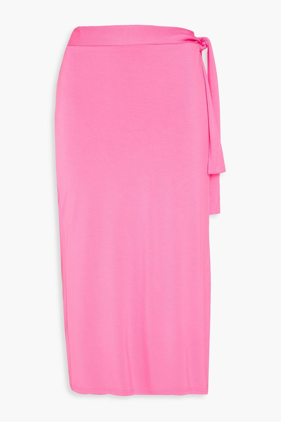 Melissa Odabash Ida Stretch-jersey Midi Wrap Skirt In Pink