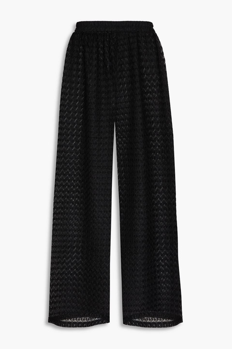 Sienna crocheted wide-leg pants