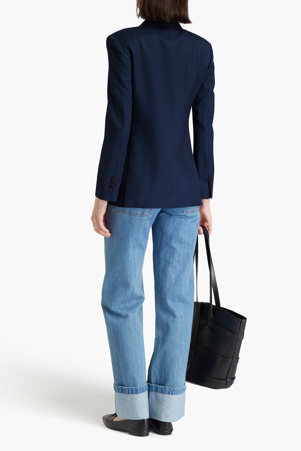 THEORY Double-breasted twill blazer