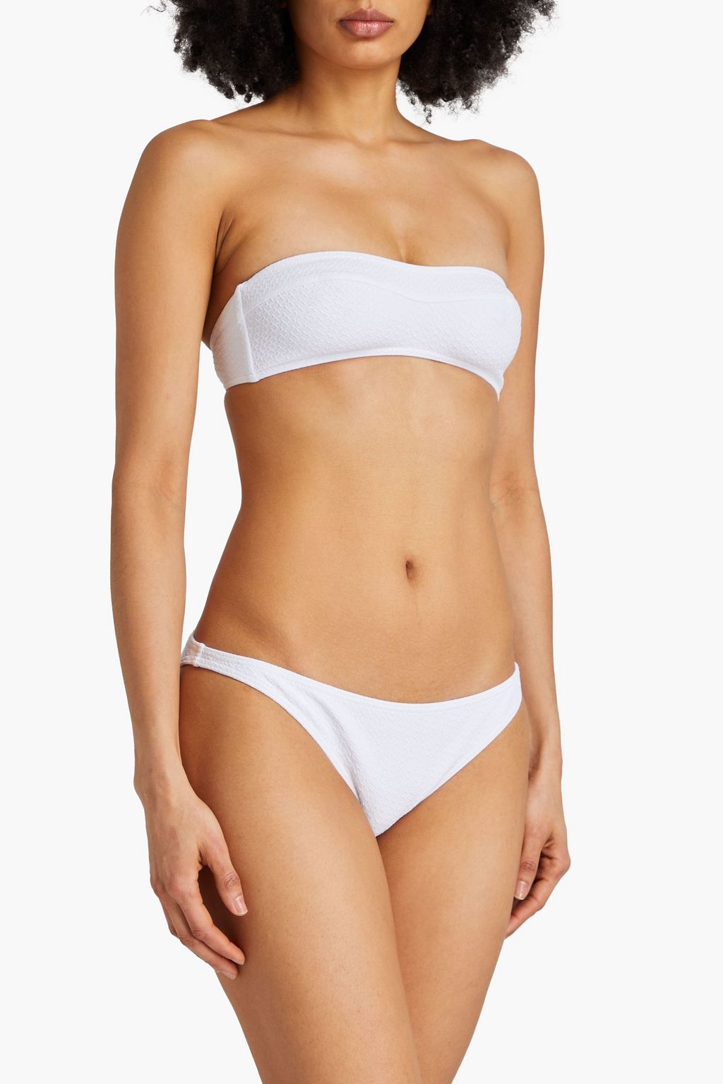 MELISSA ODABASH Ponza textured low-rise bikini briefs
